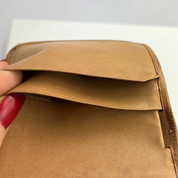 Auth. CELINE Macadam PVC Leather Bifold Wallet Logo Beige Gold Hardware Vintage - Picture 12 of 17